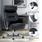 ZUN High Back Executive Chair 300lbs-Ergonomic Leather Computer Desk Chair , Thick Bonded Leather W1411121412