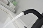 ZUN Waterfall Spout Bathroom Faucet,Single Handle Bathroom Vanity Sink Faucet W928111887