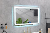 ZUN 60 in. W x 36 in. H Frameless Single Bathroom Vanity Mirror in Polished Crystal Bathroom Vanity W1272114900