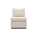 ZUN Modern Fabric Linen Middle Module for Modular Sofa Sectional Sofa Couch Accent Armless Chair, W1439118853