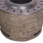 ZUN Stackstone Look Smokeless Firepit With Wood Pellet/Twig/Wood As The Fuel W2029120104