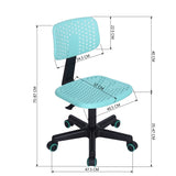 ZUN Plastic Children Student Chair; Low-Back Armless Adjustable Swivel Ergonomic Home Office Student W131470852