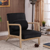 ZUN Premium velvet fabric chair with new foam cushion and sturdy rubber wood frame - comfortable and W1315122215