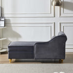 ZUN Modern Upholstery Chaise Lounge Chair with Storage Velvet W1097102812