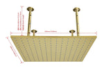 ZUN 20"x20" Shower Head Stainless Steel Bathroom Showerhead Ceiling Mount W1272110213