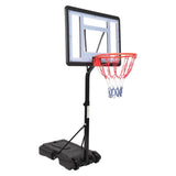 ZUN HY-B064S Portable Movable Swimming Pool PVC Transparent Backboard Basketball Stand 91694053