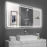 ZUN LED Bathroom Mirror 72x36 Inch with lights, anti-Fog & Dimming Led Bathroom Vanity Mirror W134070942