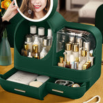 ZUN Joybos® Makeup Storage Organizer Box with Led Lighted Mirror 27738176