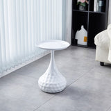 ZUN White Metal Side Table, Small Sofa Table, Small Iron table, Nightstand for Living Room W171894526
