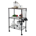 ZUN 3-Tier Kitchen Utility Cart 89585769