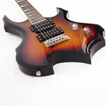 ZUN Flame Shaped Electric Guitar with 20W Electric Guitar Sound HSH Pickup 91224685