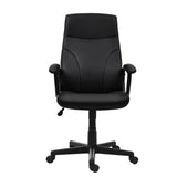 ZUN Techni Mobili Medium Back Executive Office Chair, Black RTA-4907-BK