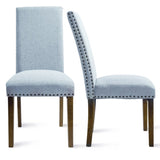 ZUN Orisfur. Upholstered Dining Chairs - Dining Chairs Set of 2 Fabric Dining Chairs with Copper Nails WF199451AAC