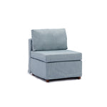 ZUN Modern Fabric Linen Middle Module for Modular Sofa Sectional Sofa Couch Accent Armless Chair, W1439118854