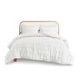 ZUN Clip Jacquard Comforter Set B03596003