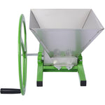 ZUN 7L Manual Juicer Grinder,Portable Fruit crusher with wheel Stainless Steel fruit Scratter Pulper for W46563690