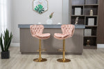 ZUN COOLMORE Bar Stools with Back and Footrest Counter Height Dining Chairs 2PC/SET W39557436