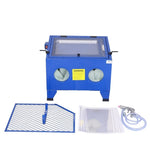 ZUN Bench Top Portable Sand Blaster Cabinet Kit 25gallon,sanblasting cabinet 80psi W46541341