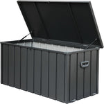 ZUN 120 Gallon Outdoor Storage Deck Box Waterproof, Large Patio Storage Bin for Outside Cushions, Throw W1859131832