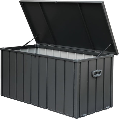 ZUN 160 Gallon Outdoor Storage Deck Box Waterproof, Large Patio Storage Bin for Outside Cushions, Throw W1859131834