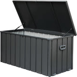 ZUN 150 Gallon Outdoor Storage Deck Box Waterproof, Large Patio Storage Bin for Outside Cushions, Throw W1859131833