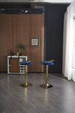 ZUN Bar Stools Set of 2 Counter Height Adjustable velvet Padded 360&deg; Swivel Bar Chairs Modern Industrial W1361107053
