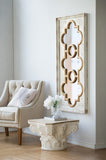 ZUN 58" x 28" in Classically Inspired Henley Decorative Mirror, French Country Style Wall Decor for W2078126764