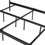 ZUN 86.4" L X 59.6" W X 44"H Metal Bed Frame Queen Size Standerd Bed Frame - BLACK W131472860