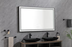 ZUN 60in. W x 48 in. H Super Bright Led Bathroom Mirror with Lights, Metal Frame Mirror Wall Mounted W1272P143397