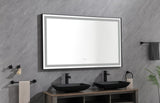 ZUN 84in. W x48 in. H Framed LED Single Bathroom Vanity in Polished Crystal Bathroom Vanity LED W1272105899