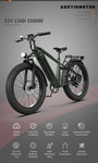 ZUN AOSTIRMOTOR new pattern 26" 1000W Electric Bike Fat Tire 52V15AH Removable Lithium Battery for W115581387