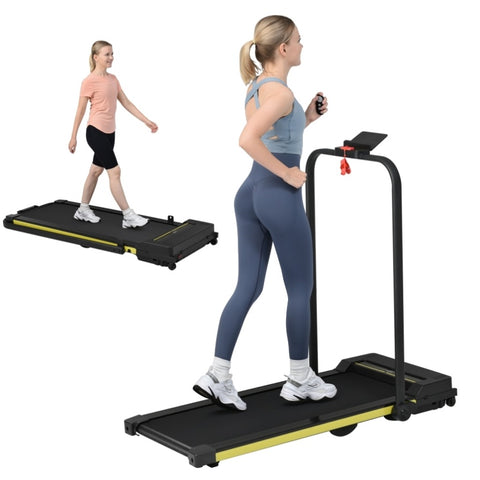 ZUN Treadmill-Walking Pad-Under Desk Treadmill 0.6-7.6MPH 2.5HP 2 in 1 Folding Treadmill-Treadmills for MS305250AAA