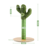 ZUN Cactus Cat Scratching Post 21.7'' Cat Scratcher with Sisal Rope for Small & Medium Cats Kittens 87368042
