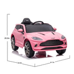 ZUN 12V Dual-drive remote control electric Kid Ride On Car,Battery Powered Kids Ride-on Car pink, 4 W1811110558