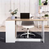 ZUN 47.2" Computer Desk with 5 Storage Shelves, Modern Study Writing Desk for Small Spaces Gaming Desk, W131470742