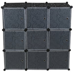 ZUN Cube Storage 9-Cube Closet Organizer Storage Shelves Cubes Organizer DIY Closet Cabinet with Doors 75140632