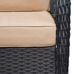 ZUN Outdoor Garden Chair,Hand-woven Rattan Lounge Chair W1889P163567