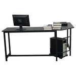 ZUN L-Shaped Desktop Computer Desk Black 22205720