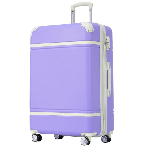 ZUN 28 IN Luggage 1 Piece with TSA lock , Expandable Lightweight Suitcase Spinner Wheels, Vintage PP321686AAI