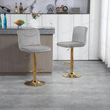 ZUN COOLMORE Bar Stools with Back and Footrest Counter Height Dining Chairs 2PC/SET W395P144021