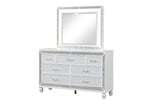 ZUN Crystal Dresser Made With Wood Finished in White B00970958