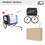 ZUN Outdoor Heavy Duty Foldable Utility Pet Stroller Dog Carriers Bicycle Trailer W1364137901