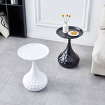 ZUN Black Metal Side Table, Small Sofa Table, Round End Table Metal, Nightstand, Small Iron Tables, W171894525