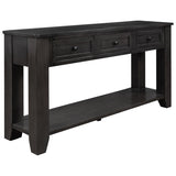 ZUN U_STYLE 55'' Modern Console Table Sofa Table for Living Room with 3 Drawers and 1 Shelf WF319477AAB