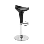 ZUN Set of 2 Swivel Bar Stools, Adjustable Height Bar Chairs with Metal Footrest - Black W1314130132