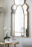 ZUN 54" x 28" Oversized Mirror with Gold Iron Frame, Home Wall Deor for Patio Backyard Entryway Living W2078124334