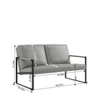ZUN Lounge, living room, office or the reception area PVC leather accent arm chair with Extra thick W1359130154