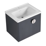 ZUN 24 Inch Bathroom Vanity with Sink, For Small Bathroom, Bathroom Vanity with Soft Close Door W999P146017