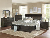 ZUN Traditional Design Bedroom Furniture 1pc Dresser of 7x Drawers Grayish Brown Finish Wooden Furniture B01166129