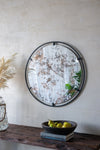 ZUN D31.5x0.5" Theodor Mirror with industrial design Round Mirror with Metal Frame for Wall Decor & W2078124323